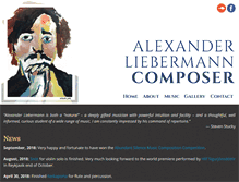 Tablet Screenshot of alexanderliebermann.com